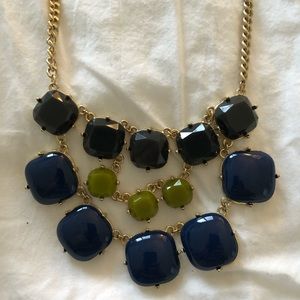 Statement big bead gold necklace